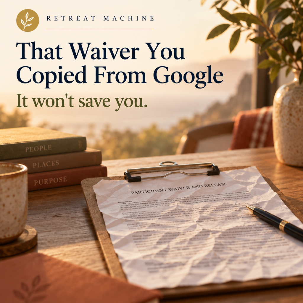 The Retreat Waiver You Copied From Google Won't Save You