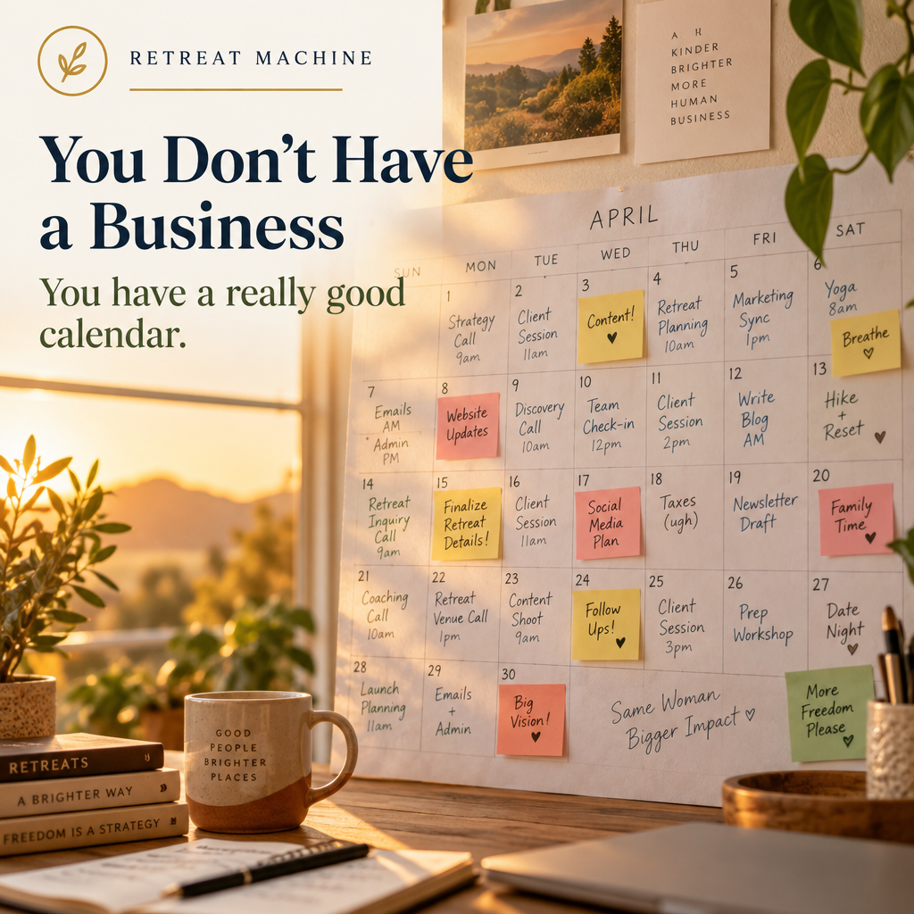 You Don't Have a Business. You Have a Really Good Calendar.