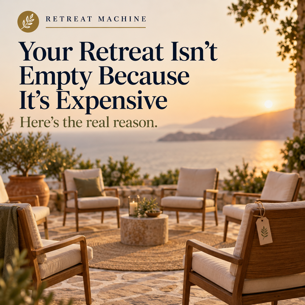 Your Retreat Isn't Empty Because It's Too Expensive