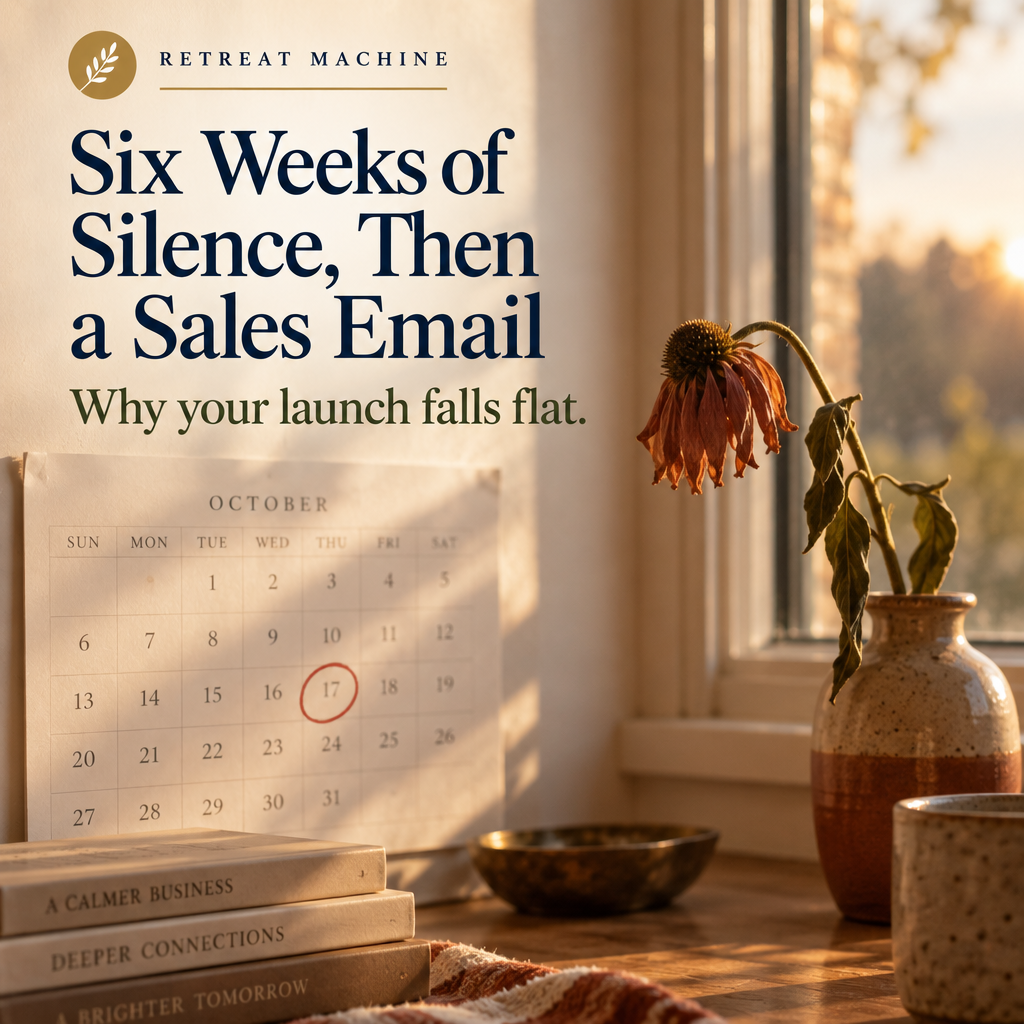 Six Weeks of Silence, Then a Sales Email: Why Your Launch Falls Flat