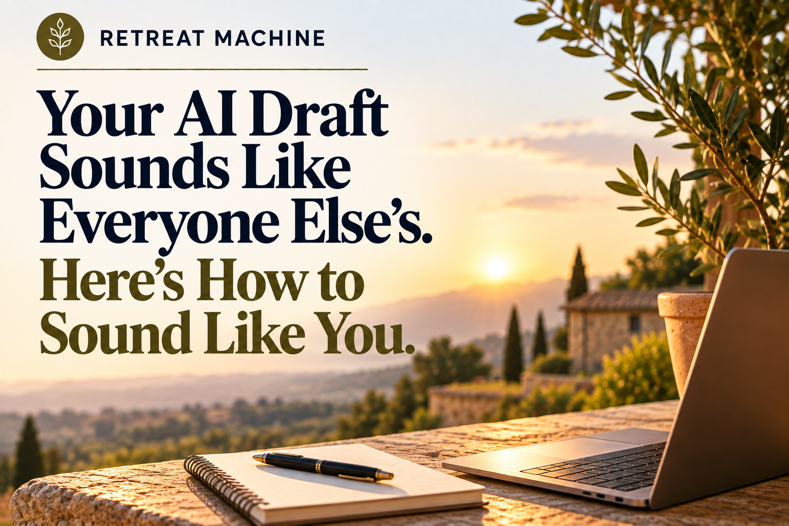 Your AI Draft Sounds Like Everyone Else's. Here's How to Sound Like You.