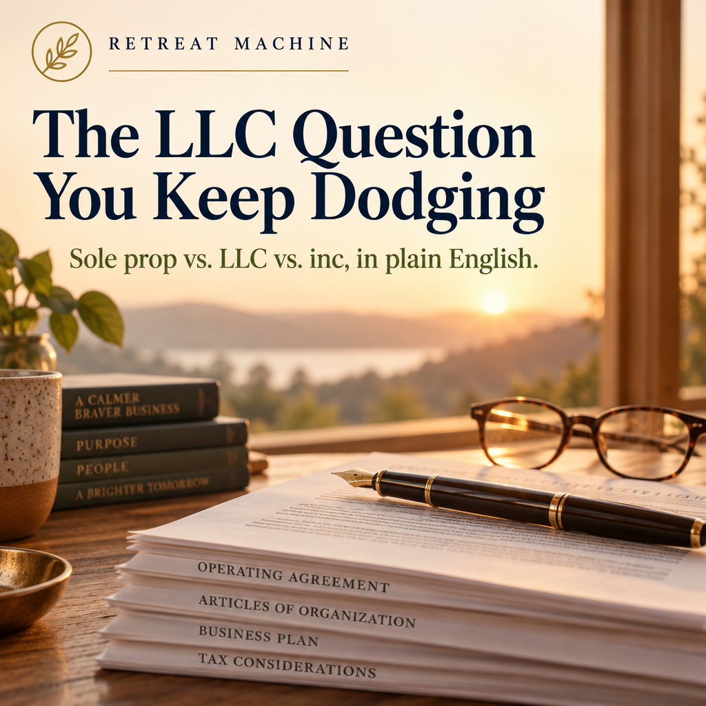 The LLC Question You Keep Dodging: Sole Prop vs. LLC vs. Incorporating, in Plain English