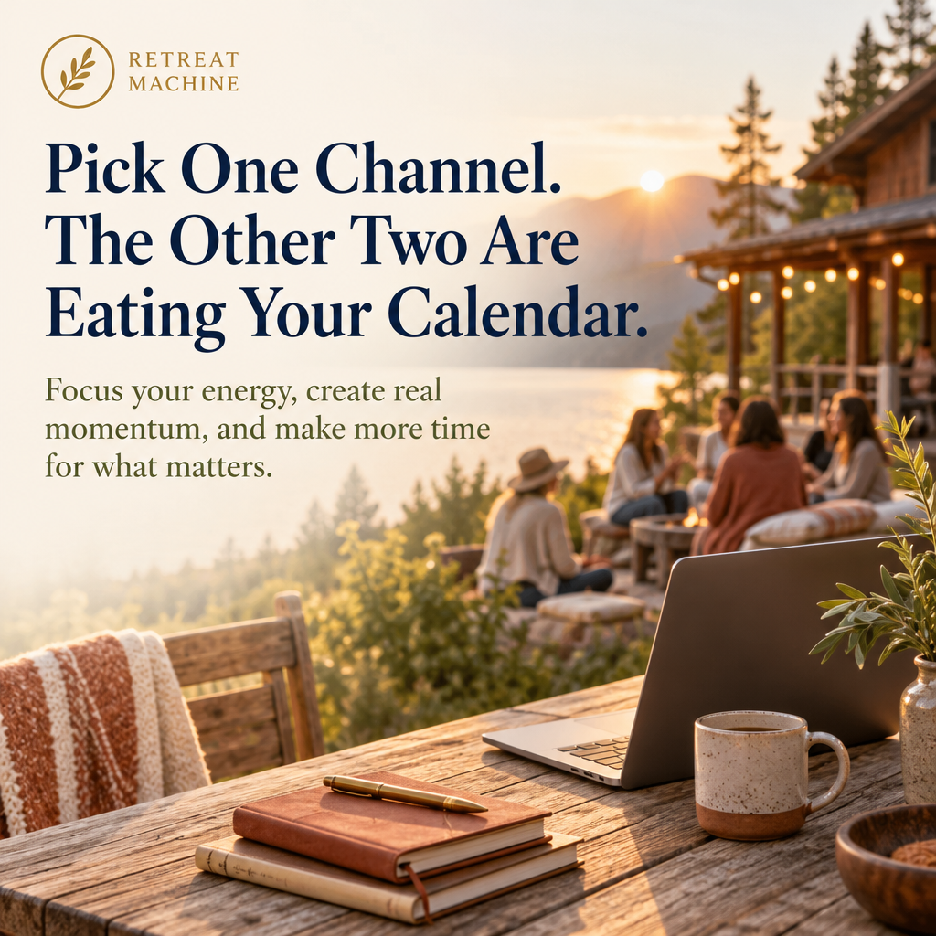 Pick One Channel. The Other Two Are Eating Your Calendar.
